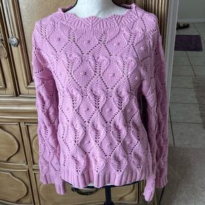 INC cableknit sweater